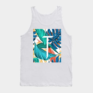 Tropical Alphabet “T” Tank Top